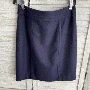 Annie Griffin Navy Wool Skirt NWT